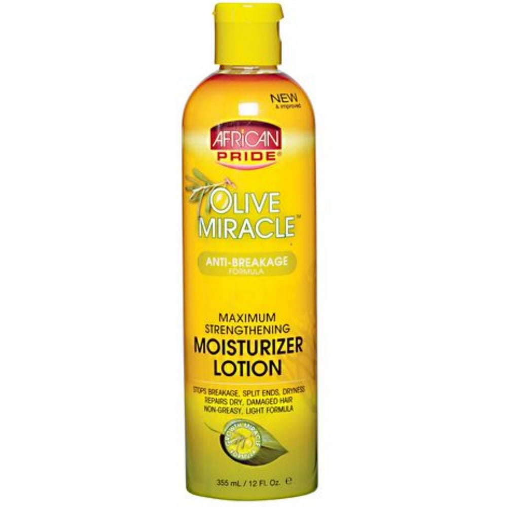 African Pride Olive Miracle Hair Moisturizer Lotion, 12 oz (Pack of 2