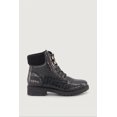 thumbnail image 3 of Women's Faux Leather Lace Up Ankle Padded Collar Combat Boots, 3 of 6