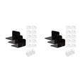 thumbnail image 3 of Estante de pared Riwesomey 3 piezas color negro para almacenamiento elegante y duradero, 3 of 6