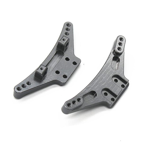 Torre de choque delantera y trasera de metal para coche Wltoys 104009 Rc, gris