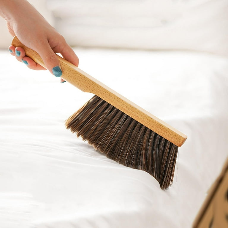 Hand Broom Cleaning Brushes-Soft Bristles Dusting Brush for Cleaning  Car/Bed/Couch/Draft/Garden/Furniture/Clothes,Wooden Handle - AliExpress