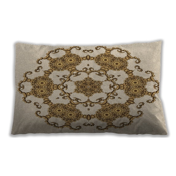 Ahgly Company Outdoor Rectangular Contemporary Lumbar Throw Pillow, 13 inch by 19 inch