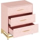thumbnail image 1 of Rosa 3 - cajón de madera de altura cómoda: smooth wood top, moderno metal handles, dust - proof design, compact almacenamiento para dormitorio, sala de estar, hallway, entrada, 1 of 6