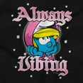 thumbnail image 2 of Smurfette Always Vibing Diamonds Women's Graphic T Shirt Tees Brisco Brands S, 2 of 5