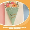 thumbnail image 4 of HOOWIFFY 15Pcs Mother's Day Greeting Cards Assorted Color Paper Cards with Flower Bouquet Design, 4 of 8
