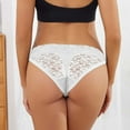thumbnail image 2 of Women's Briefs Ladies Underwear plus Size Thong Bikini Underwear Women No Show Matching for Couples Bikini Women Seamless Pack Sheer Mesh Panties S Womens Lot Womens No White M, 2 of 6