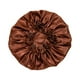 thumbnail image 3 of Gorro de pelo para mujer, pañuelo para la cabeza, turbante envolvente, gorro de satén, gorro de dormir sedoso para mucho tiempo Marrón, 3 of 8