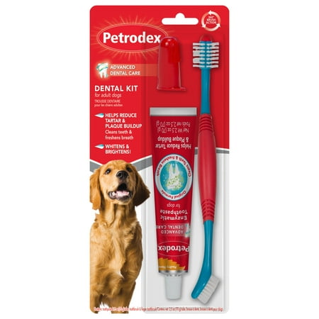 UPC: 0048476520776 | PETRODEX Dental Care Kit for Adult Dogs 2.5 oz Poultry Flavor