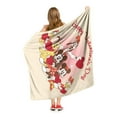 thumbnail image 5 of Mickey Mouse Happy Valentines Day Group Disney Silk Touch Throw Blanket 50 x 60 inches Peach, 5 of 6