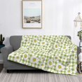 thumbnail image 2 of Yiaed Daisies Flowers Print Blanket Throw Blanket Soft Cozy Flannel Blanket for Home Bed Sofa Couch Chair-80"x60", 2 of 6
