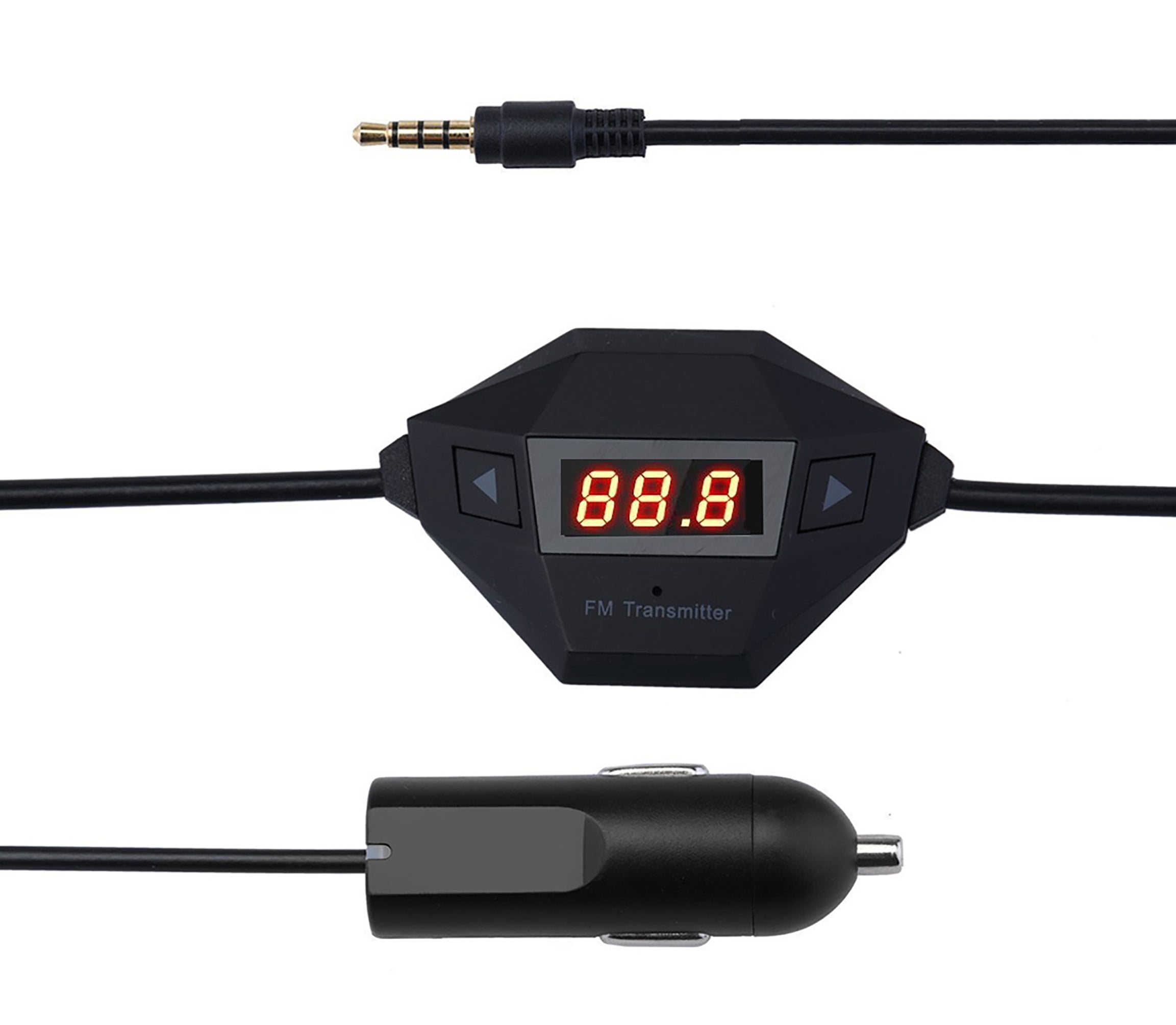 LotFancy Universal Wireless FM Transmitter with USB Charing Port, Car Radio Adapter for iPhone