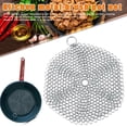 thumbnail image 2 of Stainless Steel Net Mesh Pot Pan Scrubber Griddle Scraper Brush for Kitchen Skillets New, 2 of 9