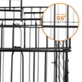 thumbnail image 4 of Alden Design 22.8"H Metal Open Top Cage Bird Cage with Play Top Stand, Black, 4 of 8