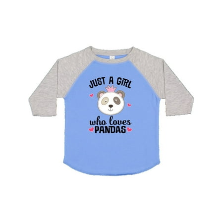 

Inktastic Just a Girl Who Loves Pandas Gift Toddler Toddler Girl T-Shirt