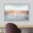 thumbnail image 3 of wall26 Framed Canvas Print Wall Art Pastel Blue Orange Paint Landscape Abstract Shapes Illustrations Minimal Decorative Contemporary Multicolor for Living Room, Bedroom, Office - 24"x36" Wh, 3 of 7