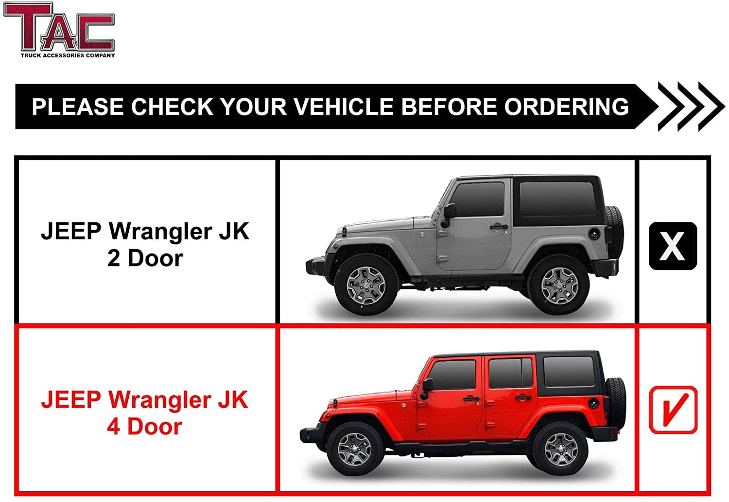 TAC Sidewinder Running Boards Fit 2007-2018 Jeep Wrangler JK 4 Door SUV 4” Drop Side Steps Nerf Bars Rock Slider Fine Texture Black Off-Road Accessories (2pcs)