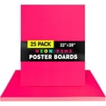 thumbnail image 6 of Large Poster Board 22x28 - 25 Neon Pink Single Color Poster Boards Bulk Pack, 6 of 6
