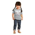 thumbnail image 4 of Dominicana Rep the Republic Cool Flag Toddler Boy Girl T Shirt Infant Toddler Brisco Brands 6M, 4 of 6