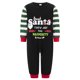 thumbnail image 2 of Pijamas navideños familiares a juego, camiseta de manga larga con estampado de letras y pantalones a rayas. Ropa de dormir para estar en casa., 2 of 10