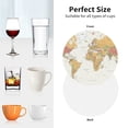 thumbnail image 6 of Kdxio World Map 1 Funny Coasters,4 Pcs Leather Coasters,Housewarming Gifts,Protect Furniture from Water Marks Scratch and Damage, 6 of 6