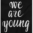 thumbnail image 2 of Young and Pretty Inspirational Lyrics Women's Plus Size Graphic Tee Brisco Brands 2X, 2 of 5