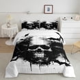 thumbnail image 2 of Castle Fairy Gothic Skull Queen Comforter Set,Flying Animal Bats Bedding Comforter Set, 2 of 8