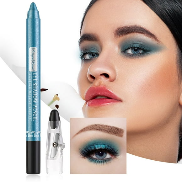 Clearance!DHALL Eyeshadow Stick,Eye Shadow Pen Eyeliner Eye Shadow Stick Eye Shadow Lying Silkworm Pen Pearl Eye Shadow Pen With Sharpener Foam Pen,Eyeshadow Palette