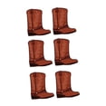 thumbnail image 3 of 6 piezas de botas de vaquero, cajas de flores, centro de mesa, suministros de cumpleaños, manualidades artísticas, botas Marrón, 3 of 9