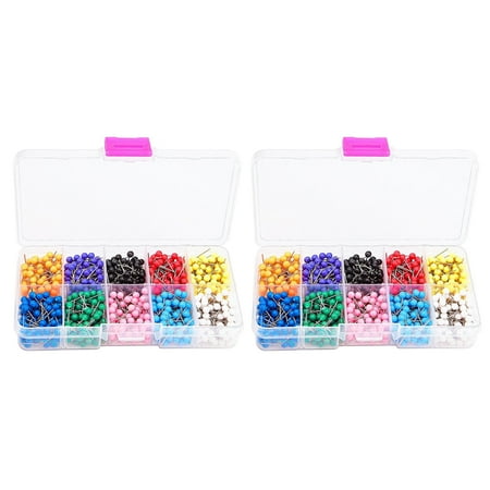 

Guangmc 2 Boxes of Plastic Push Practical Cork Nails Painting Use Pin Map Tacks for Office School