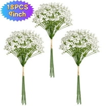 18 Pcs Artificial Flowers Breath 9" Fake Gypsophila Flowers Bouquets - Home Wedding Centerpiece Floral Arrangement Wreath Party Decoration