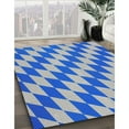thumbnail image 2 of Ahgly Company Indoor Square Patterned Light Steel Blue Novelty Area Rugs, 6' Square, 2 of 6