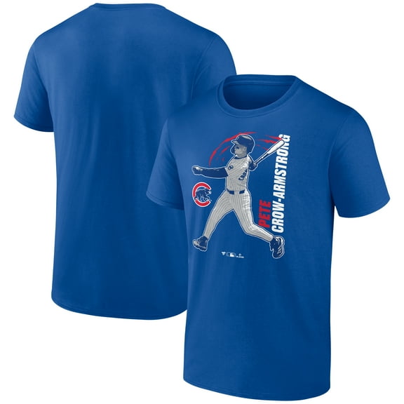 Men's Pete Crow-Armstrong Royal Chicago Cubs Graphic Player T-Shirt