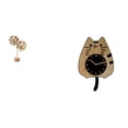 thumbnail image 1 of Escultura De Hoja De Metal Abstracta Nórdica, Figura Decorativa Y Reloj De Pared De Gato, Silencioso, Para Colgar En La Cocina, Oficina, Regalo De Inauguración De La Casa, Decoración Del Hogar, 1 of 8