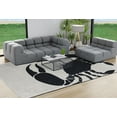 thumbnail image 4 of Simply Daisy 8' x 10' Crab Dip Nautical Chenille Rug, Shark Blue, 4 of 4