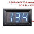 thumbnail image 2 of Voltímetro digital de 0,56" CC de 4,5 V a 30 V, medidor de panel de voltaje rojo/azul para vehículos eléctricos, motocicletas y automóviles de 6 V y 12 V s202412245115, 2 of 5