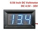 thumbnail image 2 of Voltímetro digital de 0,56" CC de 4,5 V a 30 V, medidor de panel de voltaje rojo/azul para vehículos eléctricos, motocicletas y automóviles de 6 V y 12 V s202412245115, 2 of 5