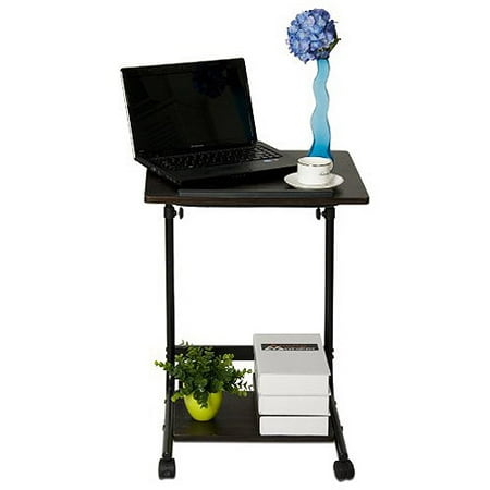 Furinno Fnbl 22090 Boyate Adjule Rolling Laptop Desk Walnut Furinno Fnbl 22090 Boyate Adjule Rolling Laptop Desk Walnut
