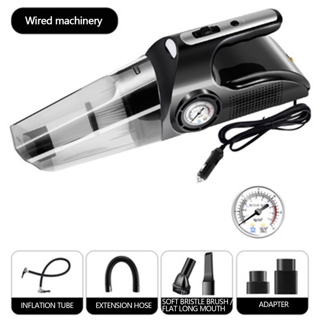 Up to 65% Off SMihono Vacuum Cleaner Car Vacuum Handheld Cleaner,Tire Inflator For Car,12V Air Compressor With Led Light,4 In 1 Portable Vacuum Cleaner With Air Pump