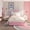 Pink(with drawer), variant on Senfot Twin Size Upholstered Bed Frame with LED Lights, Fabric Headboard, Princess Platform Bed for Girls, Wood Slats, No Box Spring Needed, Blue