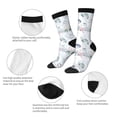thumbnail image 3 of Fuzoiu Sea Animals Print Athletic Crew Socks for Men & Women,Casual Crew Socks,Above Ankle Crew Socks for Business, Casual, 3 of 6