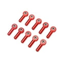 thumbnail image 2 of M3 Ball Joint, 10PCS Portable Aluminum Link Rod End Ball Joint Durable Universal Lightweight  For 1/10 1/8 RC Car Red, 2 of 8