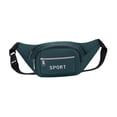 thumbnail image 3 of Riñonera para hombre, riñonera, riñonera con hebilla de liberación rápida, bolsa con cremallera, bolso de hombro para viajes, entrenamiento, Verde, 3 of 9