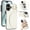 White, variant on Allytechgroup Wallet Phone Case for Apple iPhone 16, Shockproof PU Leather TPU iPhone 16 Case with Card Holder & Ring Stand Protective iPhone 16 Cover, Purple