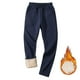 thumbnail image 4 of Pantalones largos de invierno para hombre, rectos, de terciopelo, informales, de uso diario, de rayón, 4 of 4