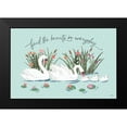 thumbnail image 2 of Penner, Janelle 24x17 Black Modern Framed Museum Art Print Titled - Swan Lake I Mint, 2 of 5