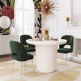 thumbnail image 2 of TOV Furniture Swell Chaise de Salle à Manger en Velours/acier Inoxydable de 19,3 Po, Vert/or, 2 of 6
