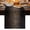 Black, variant on Leopard Print Table Runner 108 Inches Long, Chic Abstract Black Brown Animals Texture Kitchen Coffee Dining Table Decoration for Home Party Birthday Wedding Home Decor 13x108 Inches