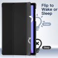 thumbnail image 5 of JETech Case for Samsung Galaxy Tab A7 10.4-Inch 2020 (SM-T500/T505/T507), NOT for Tab A7 Lite, Slim Translucent Back Tri-Fold Folio Stand Protective Tablet Cover, Auto Wake/Sleep (Black), 5 of 7