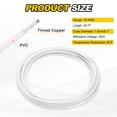 thumbnail image 2 of Uxcell 16 Gauge Hook Up Wire 25FT 300V Tinned Copper Electrical Wire, White, 2 of 6