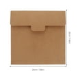 thumbnail image 2 of Raindrops 20Pcs Light Brown Kraft Paper Envelopes Square Shape for Office Storage and Invitation Cards, 2 of 6